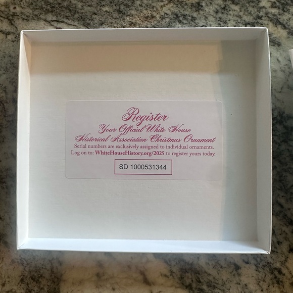 NIB The White House Historical Association 2025 Christmas Ornament - Picture 3 of 6